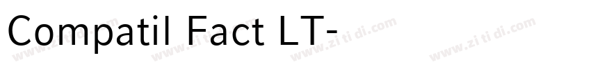 Compatil Fact LT字体转换